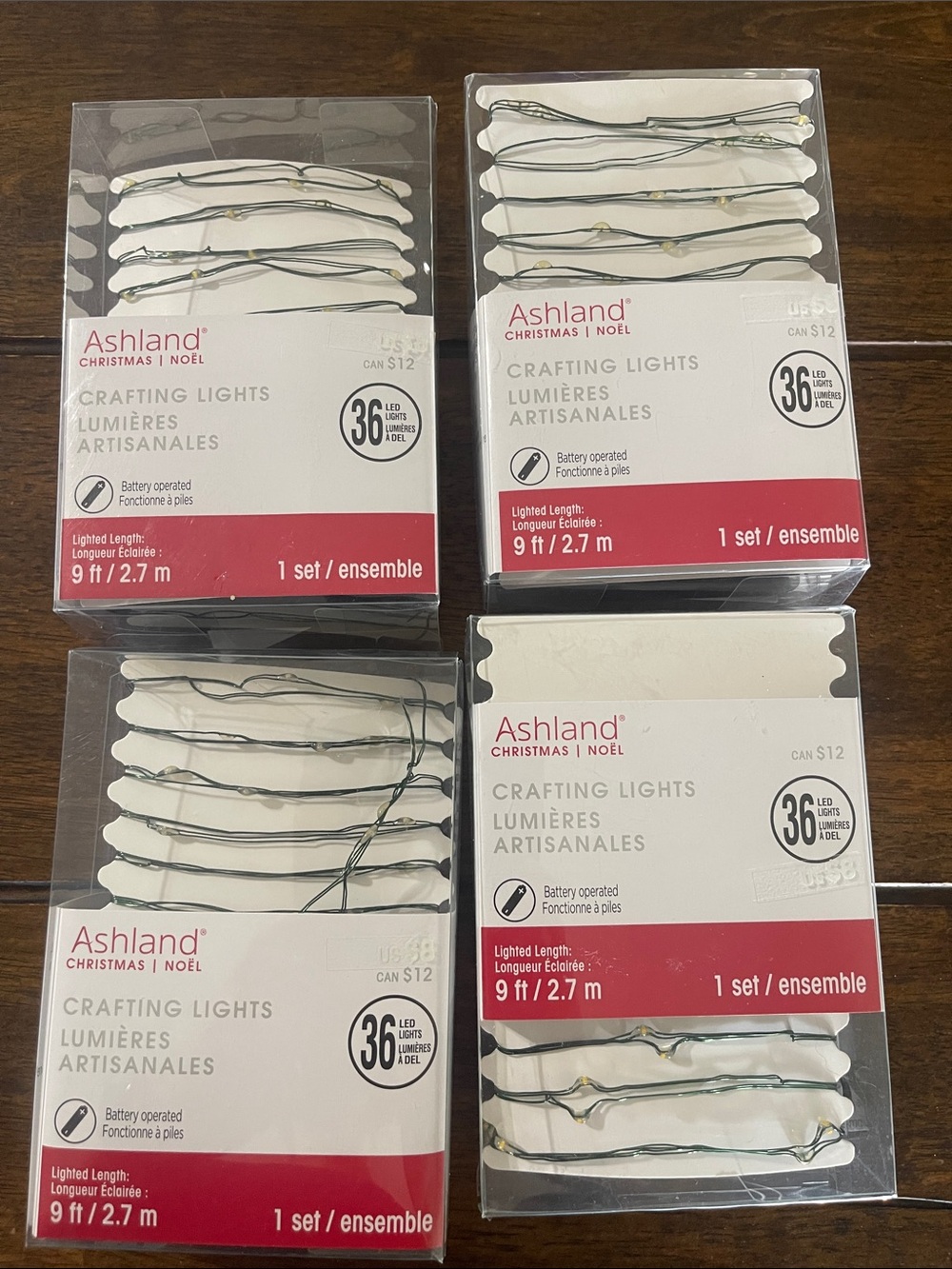 Ashland Green Wire Crafting LED String Lights with Warm White Bulbs